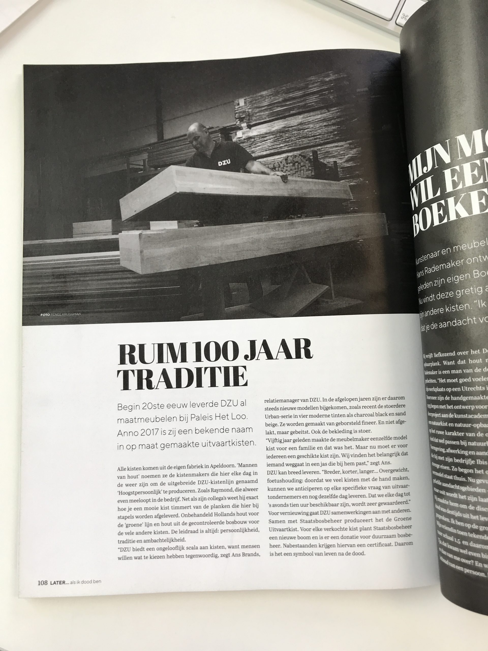 bladzijde uit Later